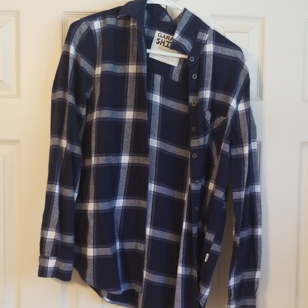 Blue fall flannel